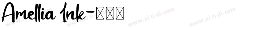 Amellia Ink字体转换
